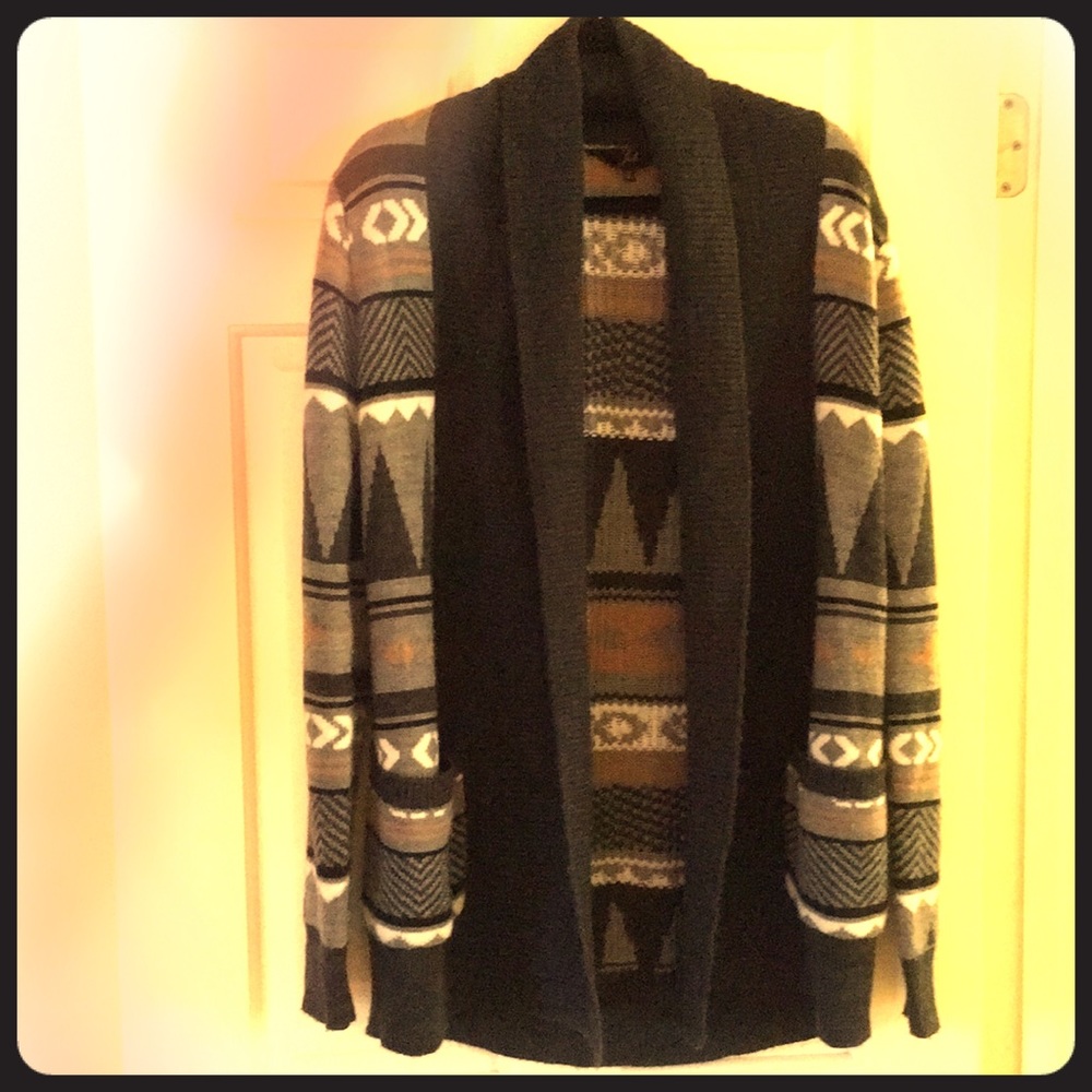 Jack knit sweater with Aztec print